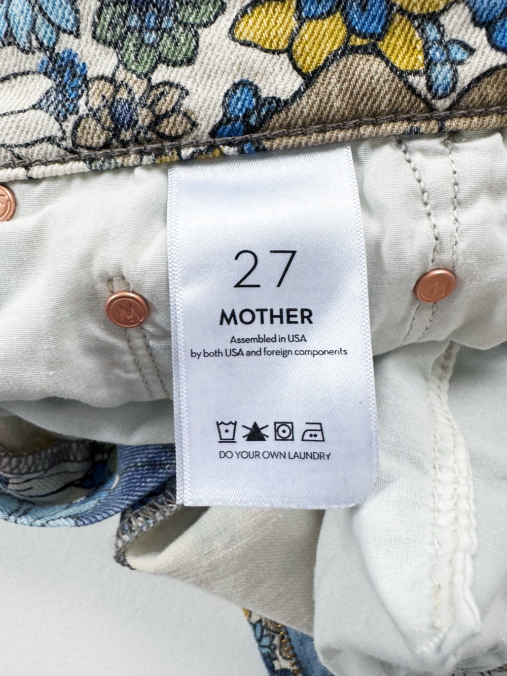 MOTHER The Rambler Zip Ankle Jeans in Dirtbike Floral | 27 - Picture 8 of 11
